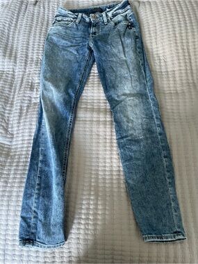 Silver Jeans Co. Boyfriend Jeans | W24 L29 | Light Wash Acid Wash